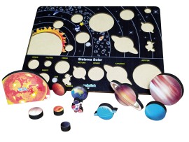 Brinquedo Sistema Solar Educ Pedaggico Encaixe - Planetas