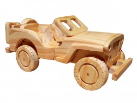 Jeep brinquedo Carrinho de madeira