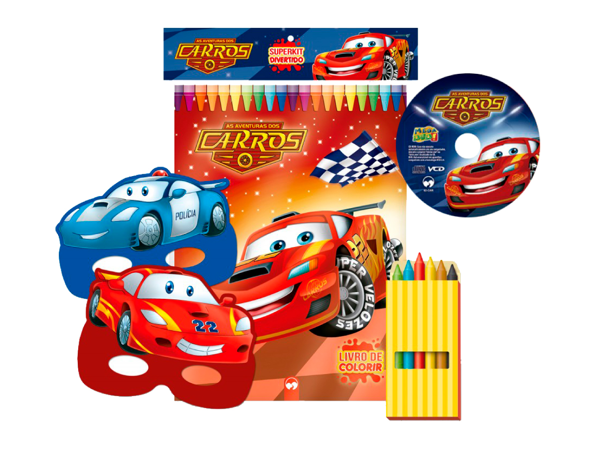 Kit Livros Infantis - Carros Animados, Livro Ciranda-Cultural Usado  78970604