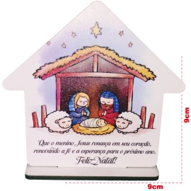 30 Lembrancinha Natal Brinde Fim De Ano - Mdf Impress�o Uv