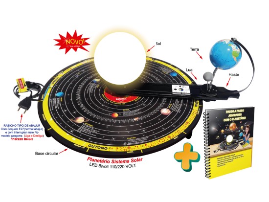 Planetário Luxo Escolar Sistema Solar Luz Led Bivolt - Fabrica-GSBrink