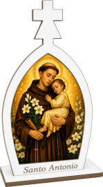 10 Lembrancinha Santo Ant�nio Capelinha Mdf Impr - Color Uv