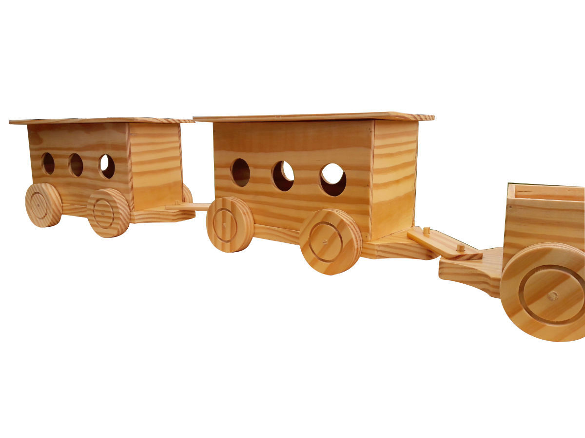 Trenzinho Trem Brinquedo Em Madeira Brinquedoteca Pedagógico