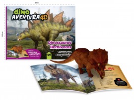 Livro Infantil Dinossauros Herbvoros 4D