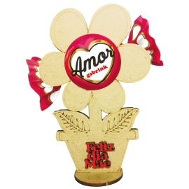 Lembrancinha Flor Porta Bombom Dia Das Mes Namorados 30unid