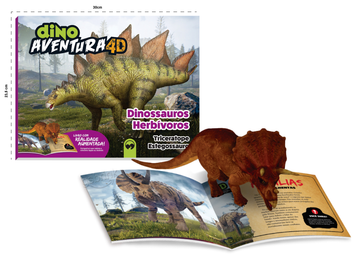 Livro Dinossauros Com Modelo para Montar Livro Educativo Infantil