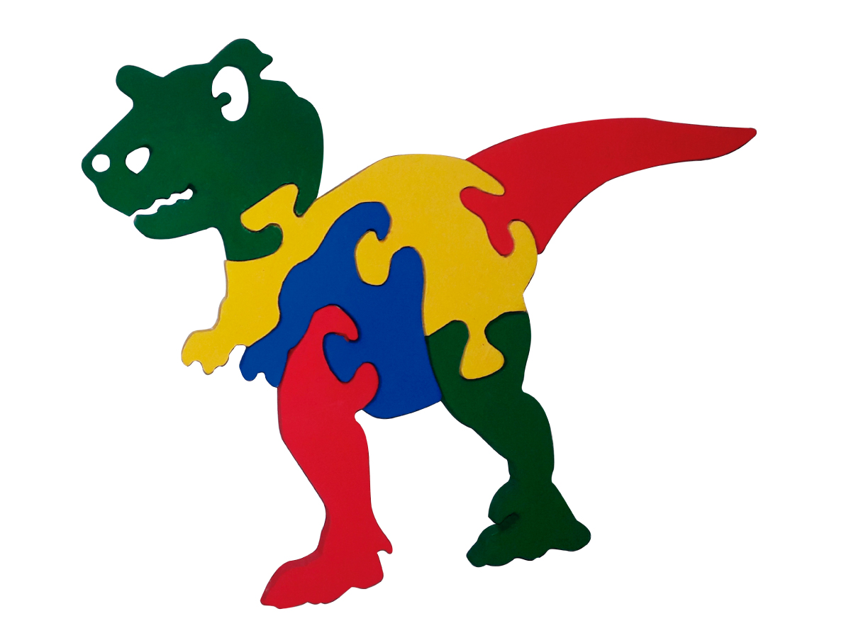 Brinquedo Quebra Cabeça 3d Dinossauro Tiranossauro Rex Mdf : :  Brinquedos e Jogos