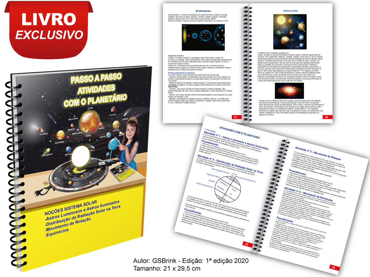 Planetário Em Madeira Com Polias Bivolt 110v 220v - Fabrica-GSBrink